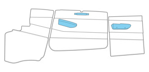 C172 Door Armrests & Pull Handle Covers
