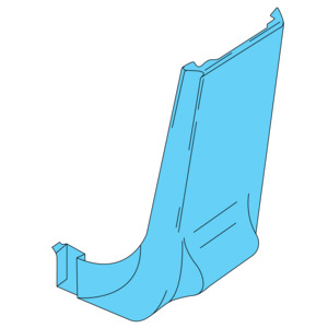 BO 105 Crew seat shell cover kit