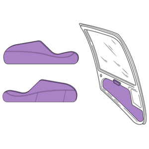 R44: R44 Front door panel inserts