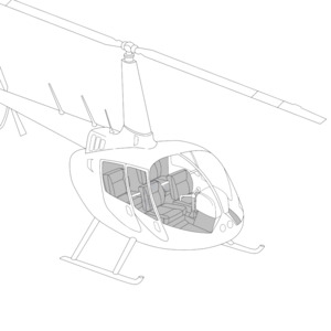 R44: Ancient Grey, Standard Trim Kit, R44 Series