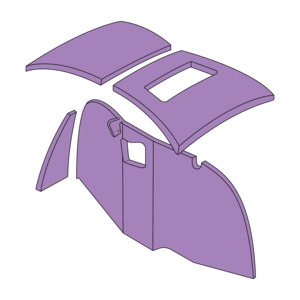 R22: R22 Headlining & bulkhead Assy