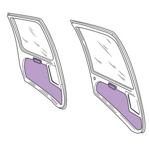 R66: R66 Door panel inserts- full set