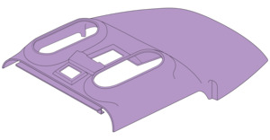 Cessna: C182R/T182 Shell Fabric Headlining