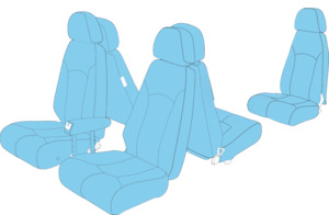 B58 Seat Upholstery - 5 Place Seating