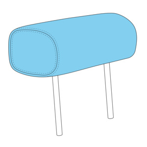 All: C206F Headrest Upholstery, Original
