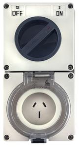 Products: Switched Wall Outlet Socket 3 Pin 15A PDL Type IP66
