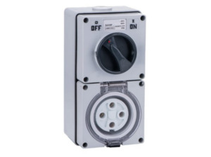 Products: Switched Wall Outlet Socket 4 Pin 32A PDL Type IP66