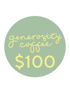 Products: Voucher generosity coffee