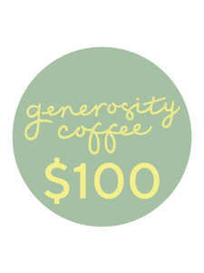 Products: Voucher generosity coffee