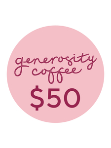 Voucher generosity coffee
