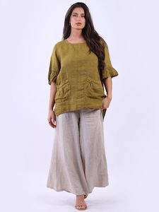 Anne + Kate Italian Solaro Linen Top