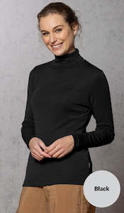 Bay Road Merinos Isabel Polo Neck Black