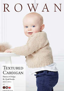 Rowan: Rowan Textured Cardigan Knitting Pattern 8ply/DK 0-18 months