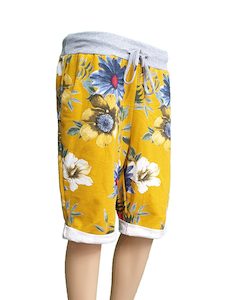 Anne + Kate Italian Floral Mustard Shorts 10-14