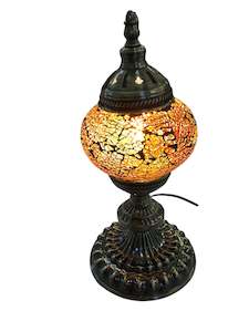 Turkish Mosaic Table Lamp 33cm - Apricot