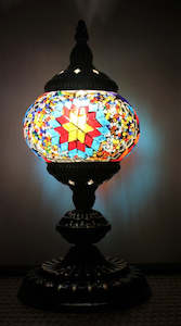 Turkish Mosaic Table Lamp Standard Star Blast