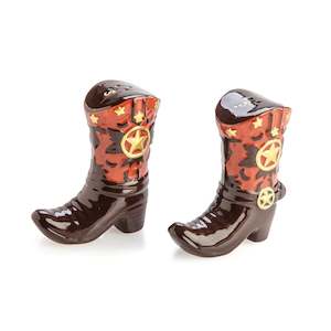 Novelty: Cowboy Boots Salt & Pepper Set