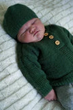 Baby Cakes Casey Sweater & Hat 0-18m, Bc129 Knitting Pattern 4ply