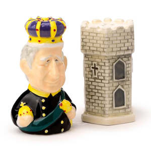 Novelty: King Charles III Salt & Pepper Set
