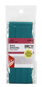 Haberdashery: Birch Bias Binding 12mm - Jade
