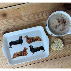 Alex Clark Debonair Dachshunds Tray