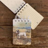Alex Clark Beach Boy Dog Small Sprial Notebook