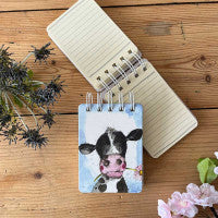 New: Alex Clark Cow & Daisy Small Sprial Notebook