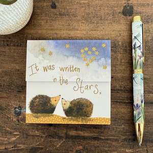 New: Alex Clark Stargazers Hedgehog Mini Magnetic Notepad