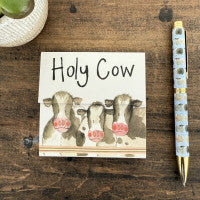 New: Alex Clark Holy Cow Mini Magnetic Notepad