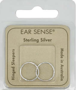 Ear Sense Hypoallergenic Earrings: Ear Sense Earring SL13SS Sterling Silver Sleeper Medium 13mm