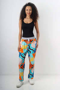 Anne + Kate Italian Limited Edition Tropical Print Pants 16-20