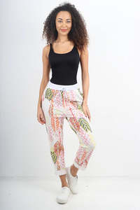 Anne + Kate Italian Limited Edition Palm Print Pants 14-18