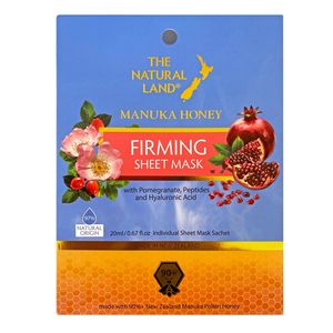 Pro Kiwi New Zealand Made Skincare: The Natural Land Manuka Honey Firming Sheet Mask