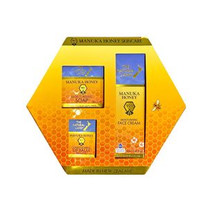 Pro Kiwi New Zealand Made Skincare: The Natural Land Manuka Honey Hexagon Gift Box