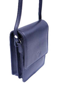 New: Second Nature Leather Cross Body Bag - CB6 Black