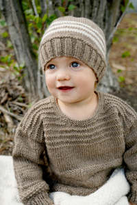 Baby Cakes Kennedy Sweater & Hat Bc104 0-18 months Knitting Pattern