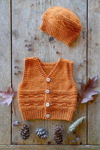 Yarn: Baby Cakes Finlay Vest & Hat Bc145 8ply 0-18 months Knitting Pattern
