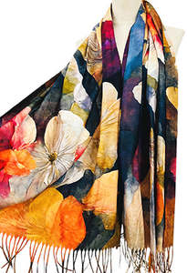 New: Floral Winter Scarf