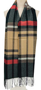 Check Winter Scarf