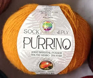 Frontpage: Purrino Possum Merino Sock Yarn 4ply