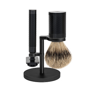 Shaving Set Nz: MUHLE Jet Black ROCCA Shaving Set