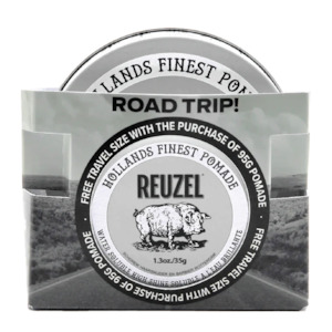 Reuzel Road Trip Clay Matte Pomade (95 g Full‑Size + 35 g Mini for Road Trips)