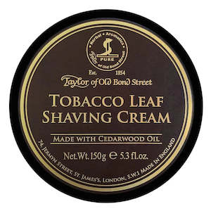 Shaving Kit For Men Nz: Taylor of Old Bond Street – Tobacco Leaf Shaving Cream Bowl (150 g)