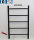 Black Square Heated Towel Rail With Timer