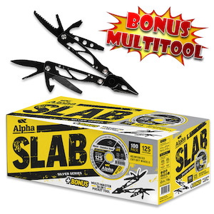 Products: Alpha 100pk 125 x 1mm Cutting Discs + Multitool