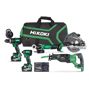 Products: Hikoki 36V Premium Brushless 5-Tool Kit