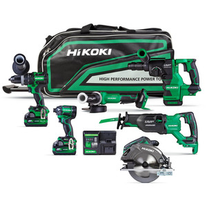 Products: Hikoki 36V Premium Brushless 6-Tool Kit