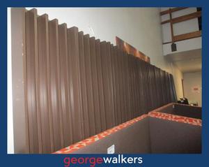 Partitions 1: PR5817  Brown  Slat Wall Panel Partition