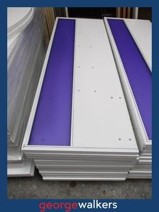 Partitions 1: PR4885 - Purple Desk Mounted Partition