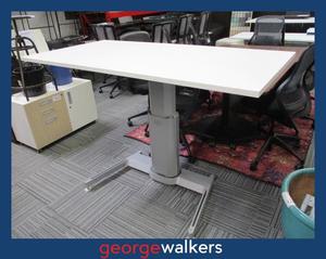 PR6363  White  Height Adjustable Sit/Stand Desk